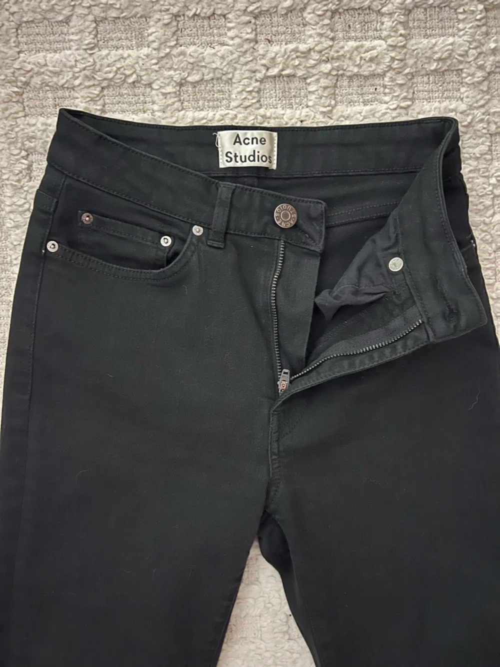Acne Studios Women’s Pin Black Slim Jeans - Picture 3 of 8